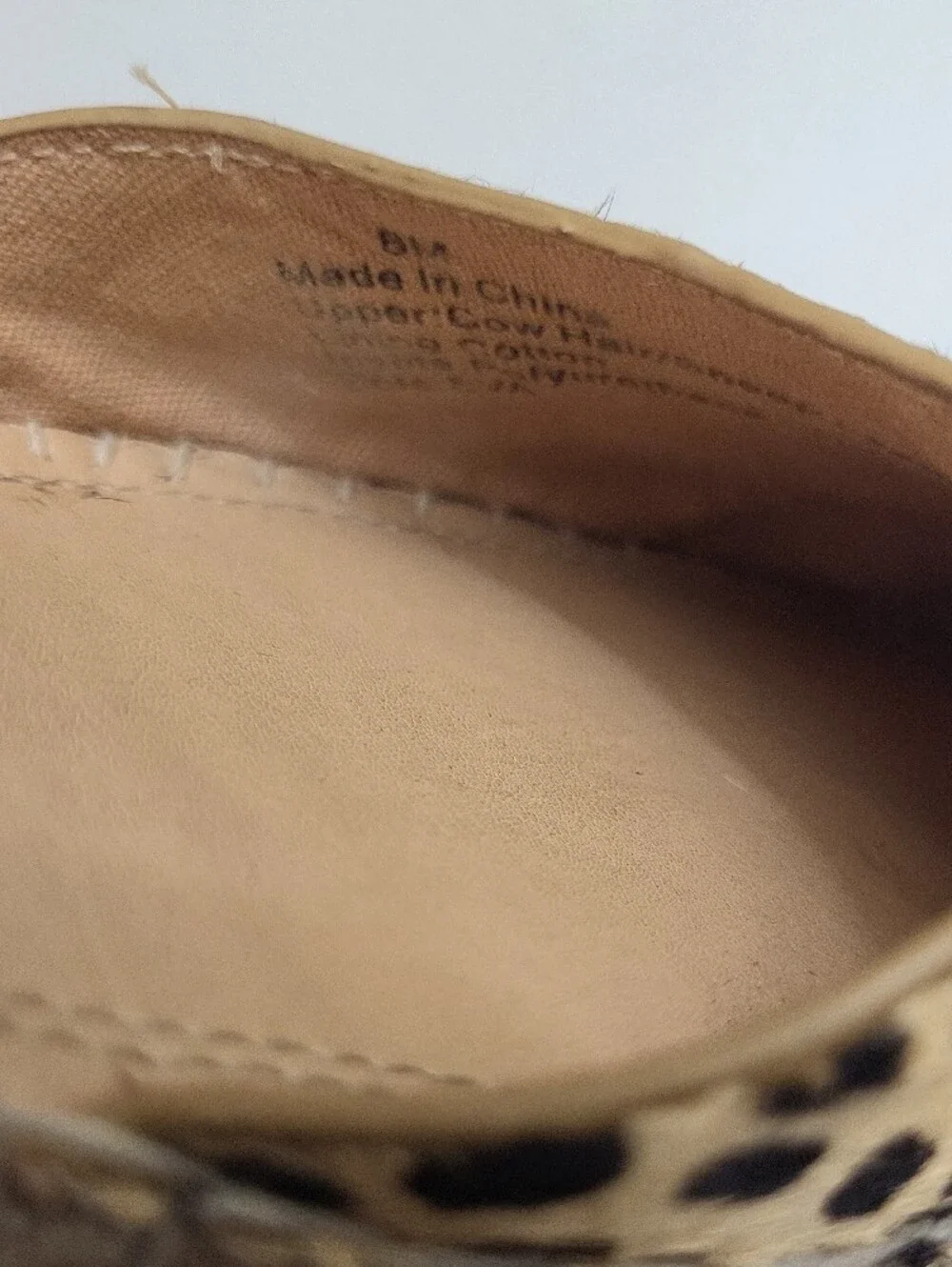 Gibson Latimer Leopard Print Espadrille Flats in Tan and Black